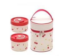 Fauhapyway Lot de 2 boîtes à déjeuner isothermes 440 ml 600 ml | Design empilable, tailles de 440 ml et 600 ml, garde les aliments séparés, comprend un sac isotherme, prêt au bureau
