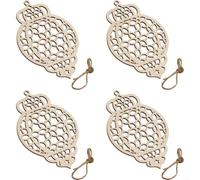 Fauhapyway Lot de 4 décorations en bois à suspendre pour décoration de maison, jardin avec cordes, panneaux de porte murale rustique, ensemble de décoration d'intérieur et d'extérieur (09)