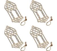Fauhapyway Lot de 4 décorations en bois à suspendre pour décoration de maison, jardin avec cordes, panneaux de porte murale rustique, ensemble de décoration d'intérieur et d'extérieur (08)