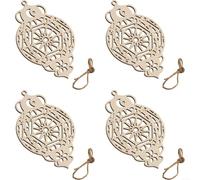 Fauhapyway Lot de 4 décorations en bois à suspendre pour décoration de maison, jardin avec cordes, panneaux de porte murale rustique, ensemble de décoration d'intérieur et d'extérieur (07)