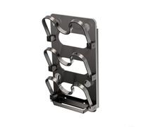 Fauhapyway Organiseur de couvercle de casserole à 3 niveaux, support mural | Pour acier au carbone robuste, ventouses sans perçage, design pliable peu encombrant, s'adapte aux portes et aux murs