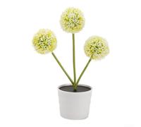 Fauhapyway Piquet pour fleur Blanche 35cm Résistant Intempéries Piquet pour | Matériau plastique pour durable, pot résistant, étanche, supporte pluie neige, usage extérieur longue durée