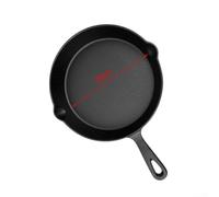 Fauhapyway Poêle Grill Fonte pour Four Barbecue Induction | Fonte massive, chaleur uniforme, produits chimiques, pour durable, usage intensif quotidien(20cm)