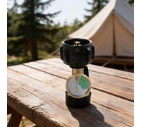 Fauhapyway Régulateur de bouteille de gaz GPL avec lueur nocturne pour cadran - Raccord de tuyau de propane en laiton massif pour caravanes