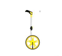 Fauhapyway Roue de mesure numérique, 9999,99 m, odomètre mécanique avec grand écran, distance de 320 mm pour arpentage de la construction (jaune)