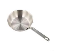 Fauhapyway Sauteuse professionnelle de 28 cm en acier inoxydable pour friteuse à induction - Anti-rayures - Pour crêpes, sautés - Utilisation en cuisine (15,3 cm)