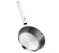 Fauhapyway Sauteuse professionnelle de 28 cm en acier inoxydable pour friteuse à induction - Anti-rayures - Pour crêpes, sautés - Utilisation en cuisine (17,5 cm)