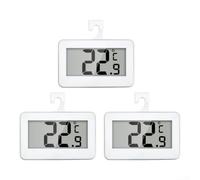 Fauhapyway Thermomètre Congélateur Digital avec Aimant et Crochet 3pcs | Grand écran LCD clair, plage -20 à 60°C, pour affichage °C/°F, alertes sécurité, lot économique de 3