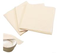 Fauhapyway Tissu en coton naturel résistant à la pâte à fromage ourlé pour la fabrication du pain, des fournitures de cuisson, kit de démarrage au levain, 45 x 77 cm (P)