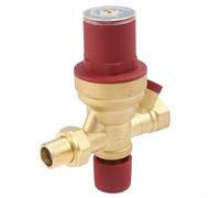 Fauhapyway Vanne de remplissage d'eau automatique en cuivre régulateur de pression réglable avec filtre anti-refoulement pour systèmes de chauffage DN15 1/2