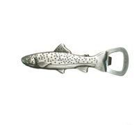 Fauhapyway Zinic Décapsuleur en forme de poisson truite unique sur le thème de la pêche avec fonction aimant de réfrigérateur, accessoire de bar pour pêcheurs