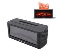 Fauitay Diffuseur de Cheminée, Diffuseur D'aromathérapie à Flamme, Humidificateur D'huiles Essentielles USB 9 Couleurs 250 Ml avec Télécommande et Protection D'arrêt Automatique pour la (Couleur