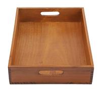Fauitay Jardinière en Bois Naturel pour Fleurs de Jardin, Design Vintage | Construction en Pin Respirant, Grain de Bois Rétro, 13,2 X 9,6 X 2,8 Pouces, Bords Lisses, Polyvalent pour le Rangement en