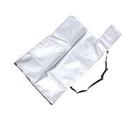 Fauitay Sac sous vide pour souffleur de feuilles, sac de rangement en tissu Oxford de grande capacité avec fermeture éclair et poignée, pour jardinage à la maison et cour (blanc argenté)