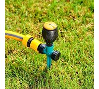 FAUOSWUK Arroseur de Pelouse Rotatif avec Couverture à 360 Degrés pour L'arrosage du Jardin et Le Refroidissement de la Cour, Plastique, Parfait pour Les Pelouses et Les Parterres de Fleurs.