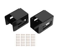 FAUOSWUK Kit de Support de Support de Bûches Durable avec 32 Vis, 4 Supports Réglables en Acier pré-percé pour Toutes les Saisons, adapté pour le Stockage du Bois en Intérieur et en Extérieur