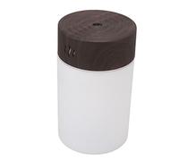 FAUOSWUK Mini Humidificateur Portatif 260ml USB Charge avec Veilleuse LED pour Voiture de Bureau à Domicile (Grain de bois foncé)