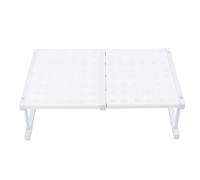FAUOSWUK Organisateur de Placard élégant, Gain de Place, étagère à Couverture Complète pour la Décoration de la Maison, 13 Pièces ABS 16,5 Pouces (Longueur 47-68 cm / 18,5-26,8 Pouces)
