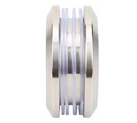 FAUOSWUK Poignée de Porte en Verre, Bouton de Traction Rond élégant en Acier Inoxydable pour Portes Coulissantes et de Douche, Trou de 4.4cm