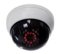 Fausse caméra de sécurité dôme factice pour intérieur avec LED infrarouges blanches