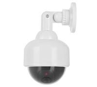 Fausse caméra de sécurité factice de dôme, caméra de Surveillance de Simulation de Simulation Anti-vol étanche avec lumière LED Rouge Clignotante
