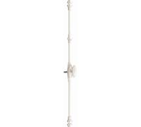 Fausse crémone 35304 MAP Blanc 9016 à bouton vis PVC avec accessoires - 35304PVC