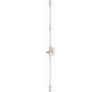 Fausse crémone 35304 MAP Blanc 9016 à bouton vis PVC avec accessoires - 35304PVC