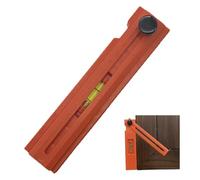 Fausse Équerre,Double Échelle Métrique Et Impériale | Jauge à Onglet Coulissante Multi-Angles pour Menuiserie Bricolage Industrie Artisanat - pour Charpenterie, Artisanat, Bricolage, Construction et U