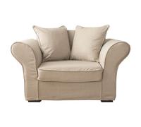 Fauteuil 1,5 Places En Tissu Beige Beige