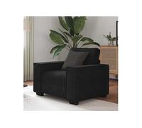vidaXL Fauteuil 4105005 Velours 60 cm Noir