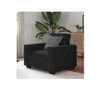 vidaXL Fauteuil Noir 100x77x82 cm Velours