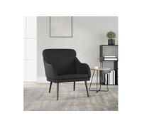 vidaXL Fauteuil Noir 63x76x80 cm Similicuir