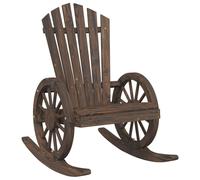 Fauteuil à bascule Adirondack en bois massif de sapin