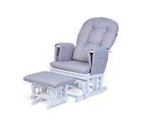 Fauteuil À Bascule Avec Repose-pieds Gris TU