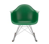 Fauteuil à bascule Eames Plastic RAR RE chromé érable foncé chromed base/ dark maple