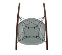 Fauteuil à bascule Eames Plastic RAR RE noir érable foncé basic dark powder-coated base/ dark maple