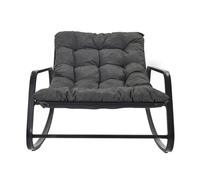 Fauteuil à Bascule - HOME DECO FACTORY - Miami - Tendance - Rembourré - Gris
