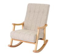 Mendler Fauteuil à bascule relax - Crème
