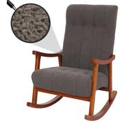 Mendler Fauteuil à bascule - Gris foncé