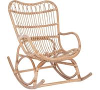 Fauteuil à bascule - JOLIPA - Rotin naturel - 110x66x93cm