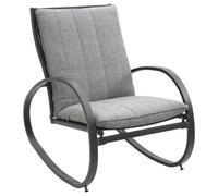 Fauteuil à bascule NEVADA Graphite Acier traité époxy, Texaline, Oléfine Hespéride