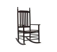 Fauteuil à basculemet gebogen zitting populierenhout bruin