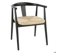 Fauteuil à dîner ""Yamato"" hêtre noir - Atmosphera Créateur d'intérieur