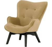 Fauteuil à oreilles pour enfants Ducan Mini Velvet-Kronos 35-Noir