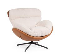 Fauteuil Adinda Ice/cuir