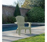 Fauteuil Adirondack de Jardin en Résine Empilable Vert