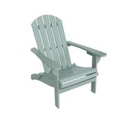 Fauteuil adirondack vert de gris en bois d'acacia avec accoudoirs KERINA. plusieurs coloris. 90 x 71 x 91.5 cm