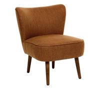 Atmosphera - Fauteuil aera en Tissu ambré l69xl57xh72,5 cm