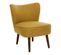 Fauteuil Aera en Tissu Jaune Ocre L69xl57xH72,5 cm - Atmosphera Créateur d'intérieur