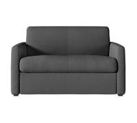 Fauteuil AGATHE convertible express couchage quotidien 100x190cm en tissu gris foncé - Matelas 13cm
